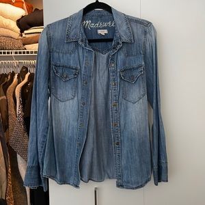 Well loved vintage Madewell chambray